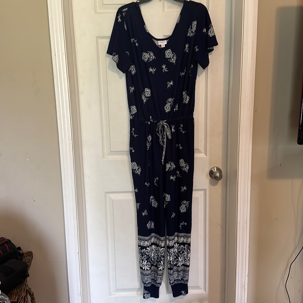 Navy Lularoe jumpsuit size small